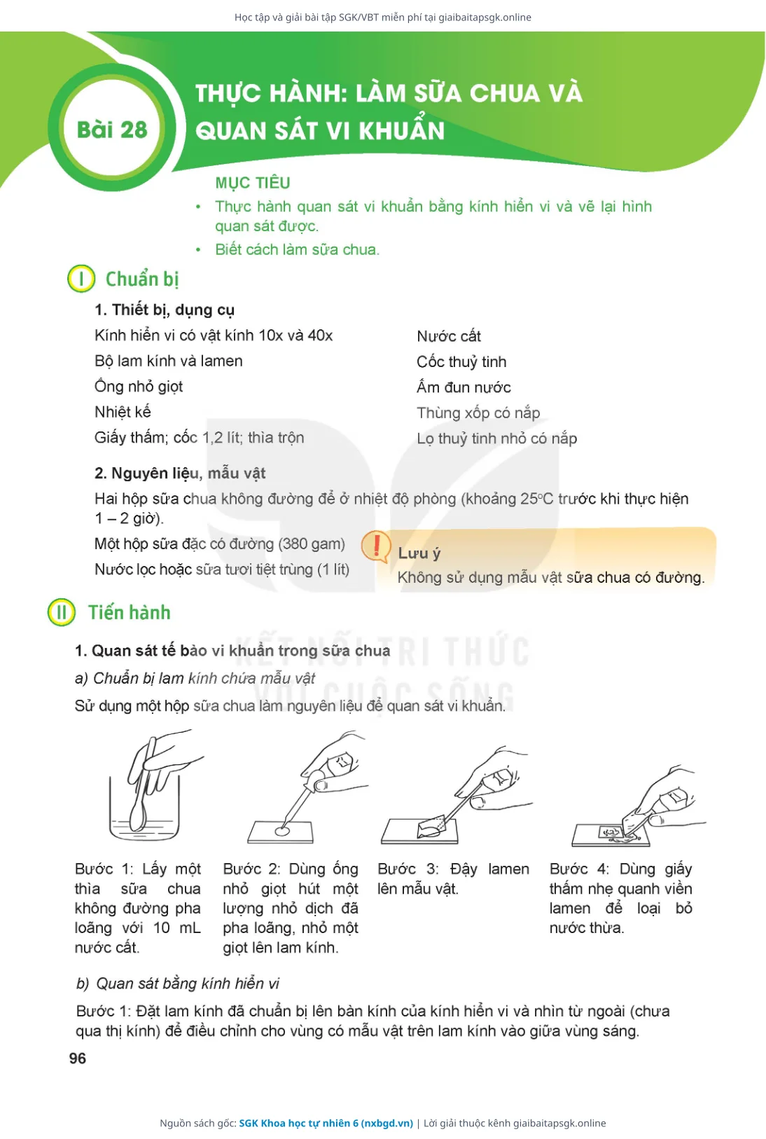 Trang 97 sách giáo khoa SGK Khoa học tự nhiên 6 thu nhỏ