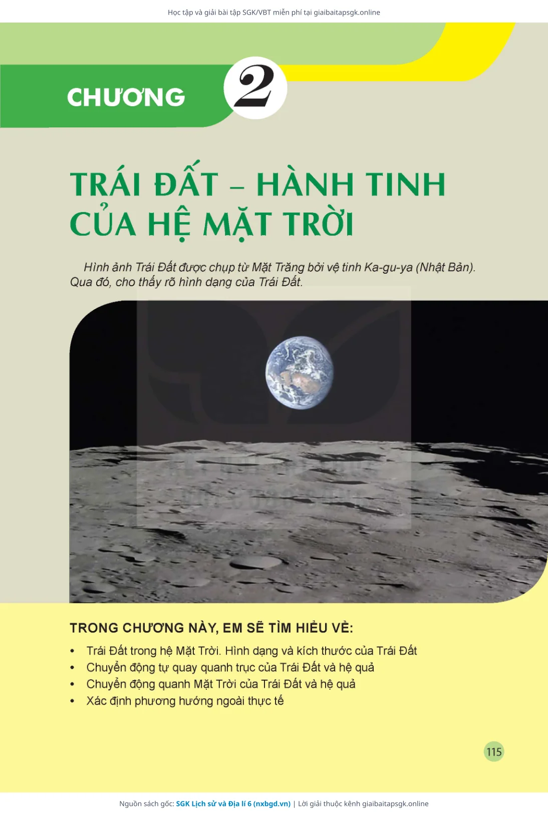Trang 116 sách giáo khoa SGK Lịch sử và Địa lí 6 bản chuẩn