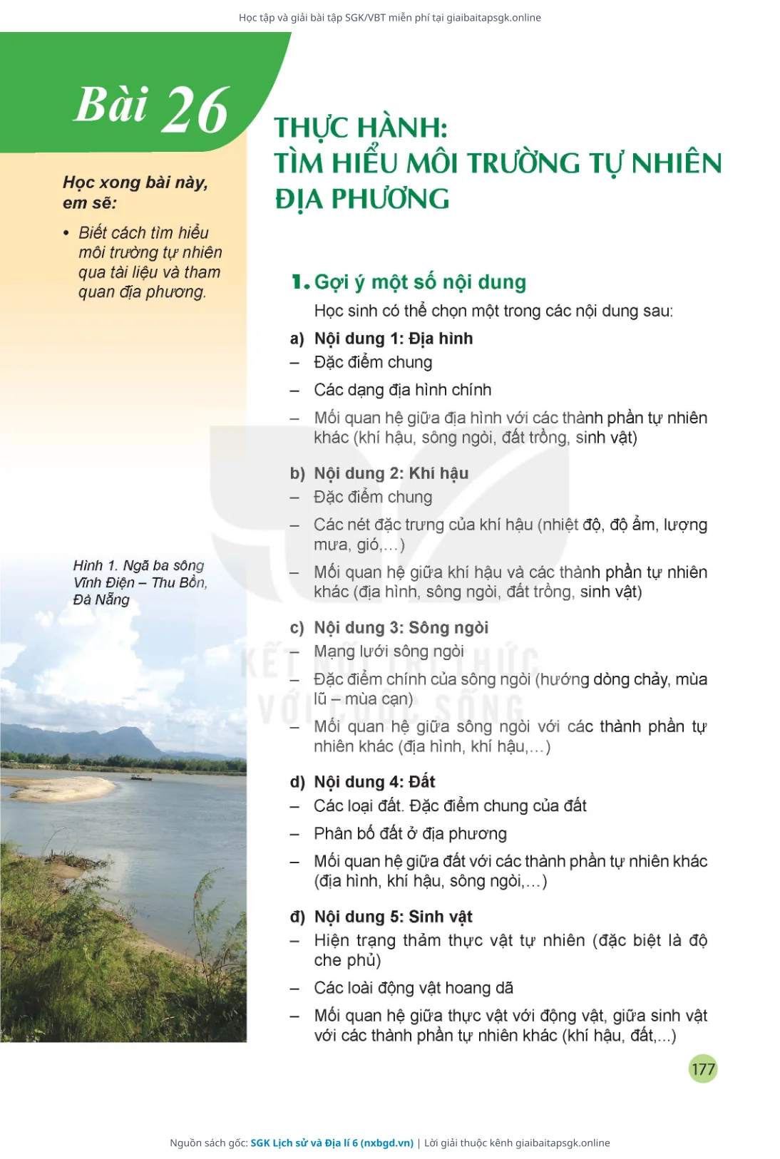 Trang 178 sách giáo khoa SGK Lịch sử và Địa lí 6 bản chuẩn