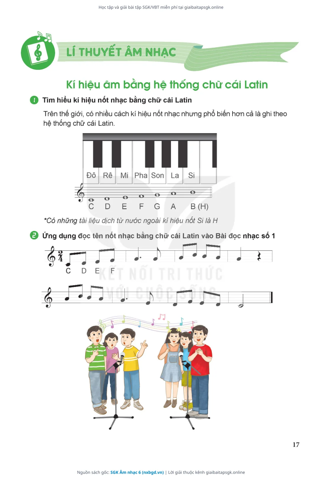 Trang 18 sách giáo khoa SGK Âm nhạc 6 thu nhỏ