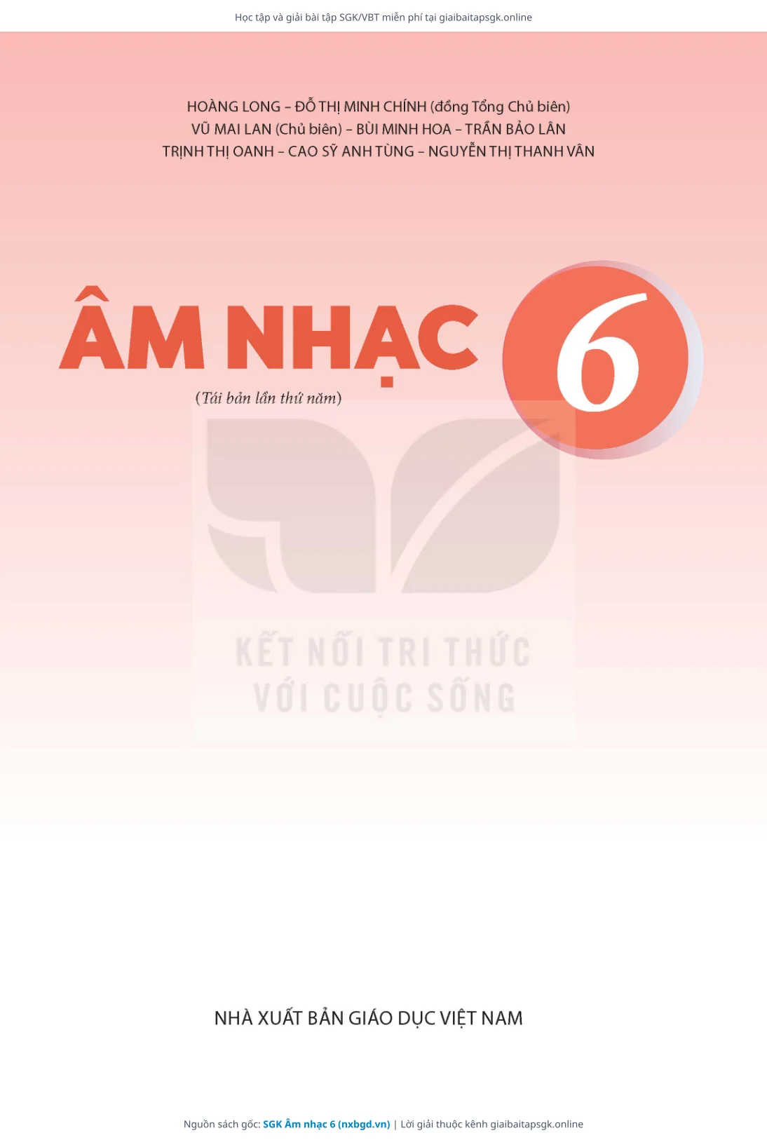 Trang 2 sách giáo khoa SGK Âm nhạc 6 thu nhỏ