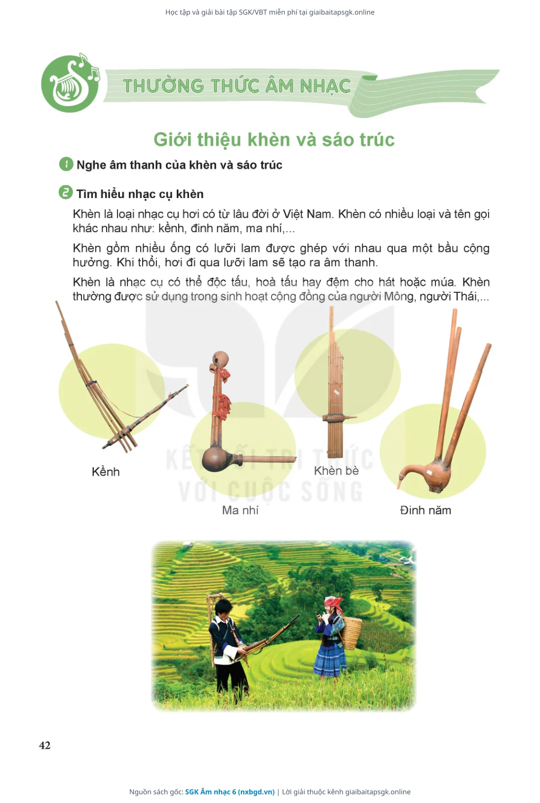 Trang 43 sách giáo khoa SGK Âm nhạc 6 thu nhỏ