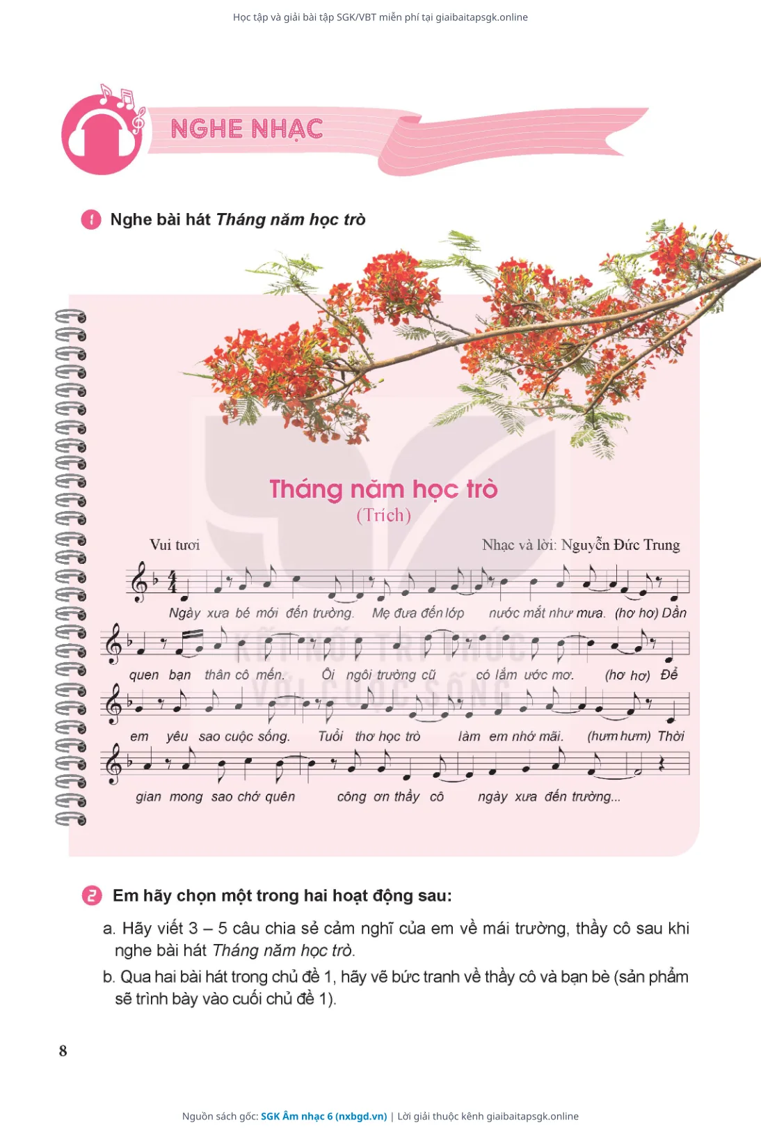 Trang 9 sách giáo khoa SGK Âm nhạc 6 thu nhỏ