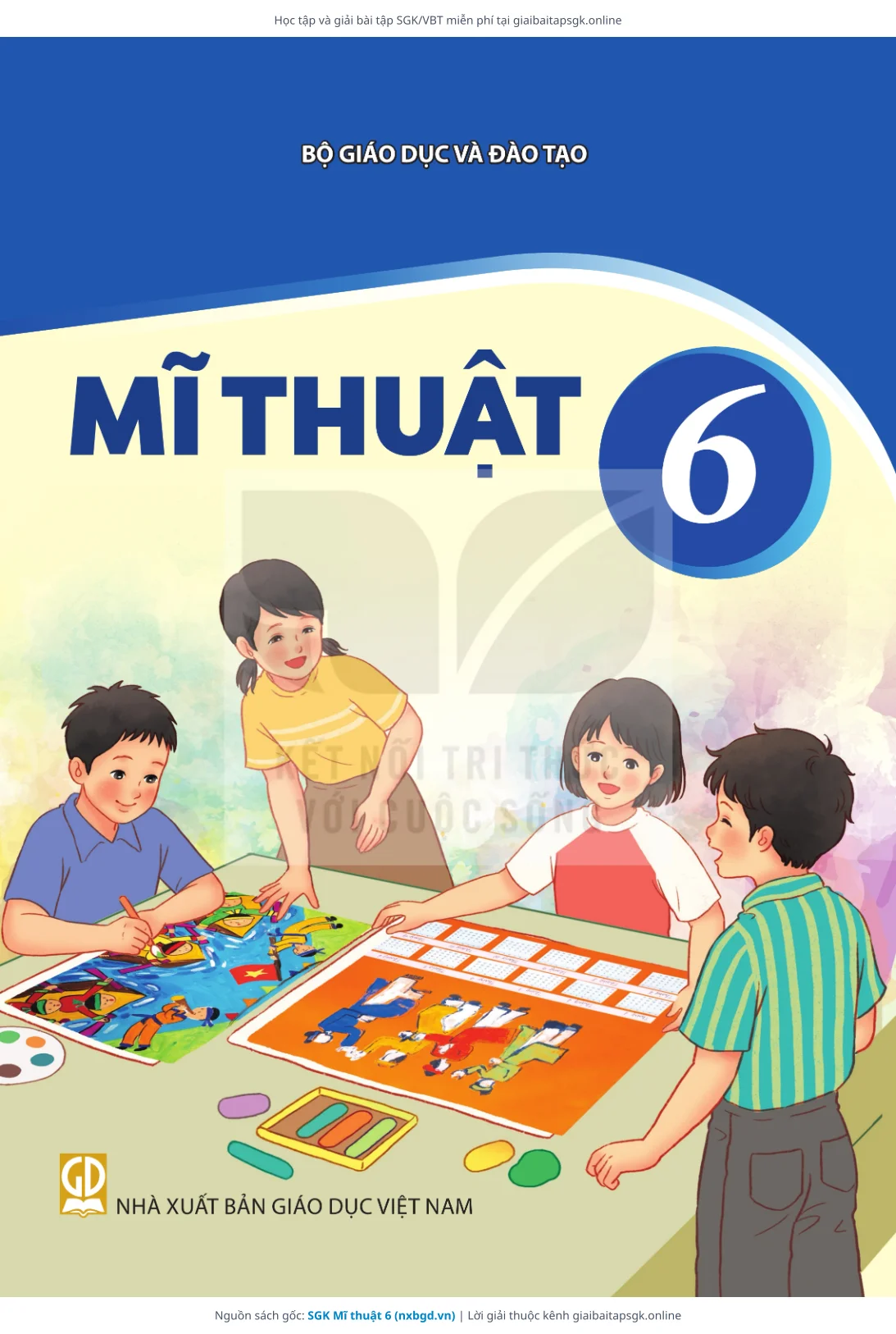 Trang 1 sách giáo khoa SGK Mĩ thuật 6 bản chuẩn