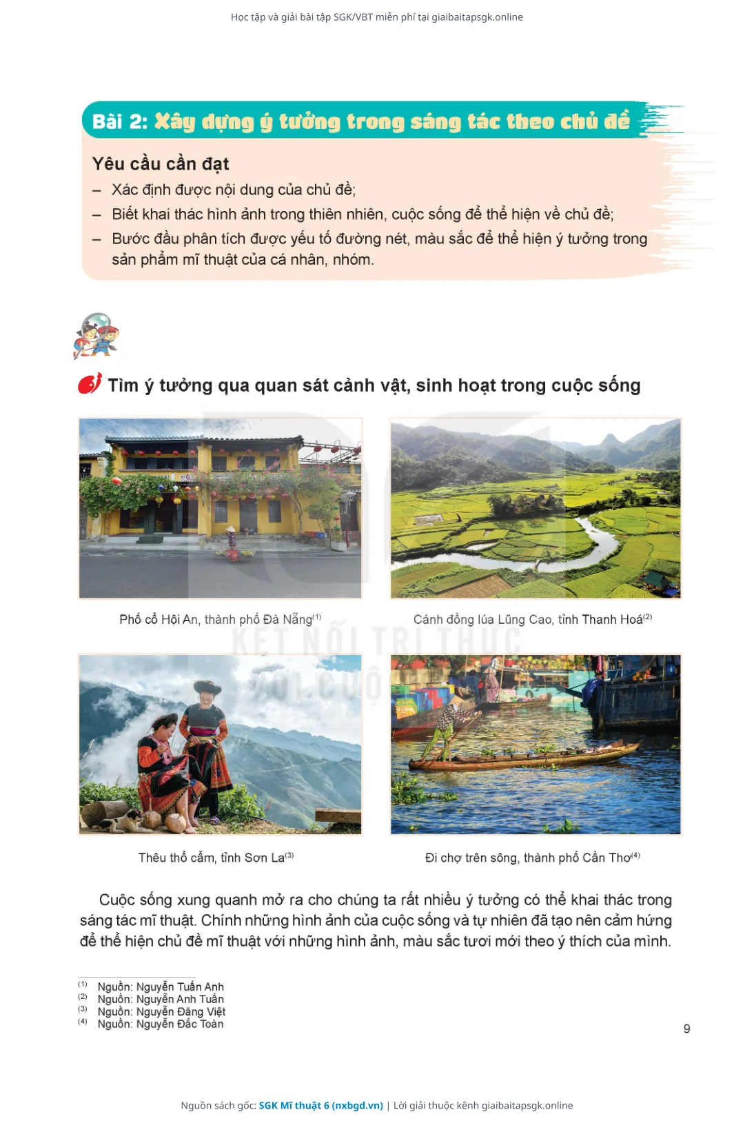 Trang 10 sách giáo khoa SGK Mĩ thuật 6 thu nhỏ