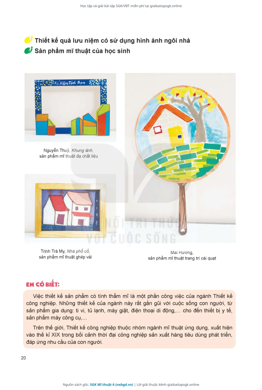 Trang 21 sách giáo khoa SGK Mĩ thuật 6 thu nhỏ