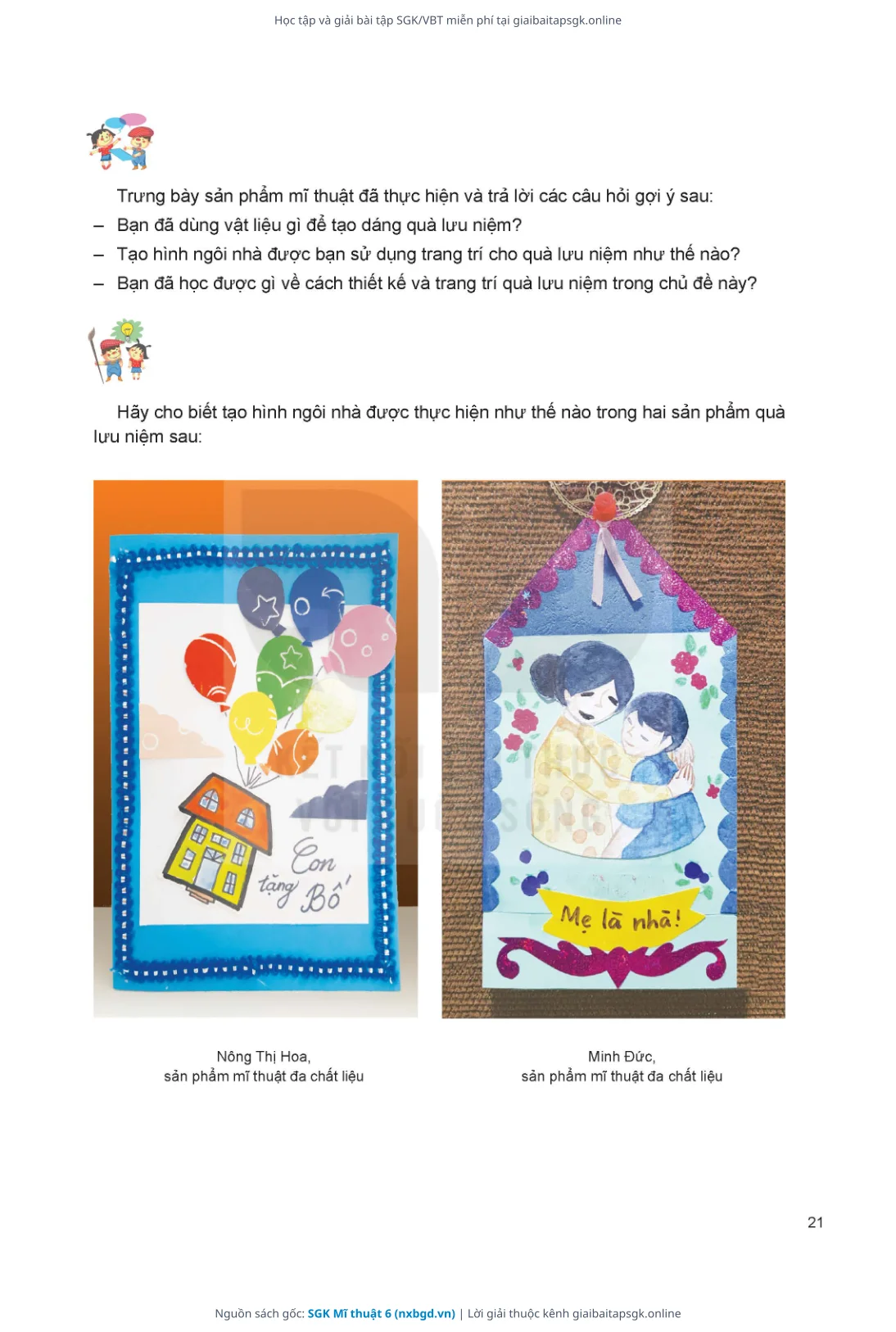 Trang 22 sách giáo khoa SGK Mĩ thuật 6 thu nhỏ