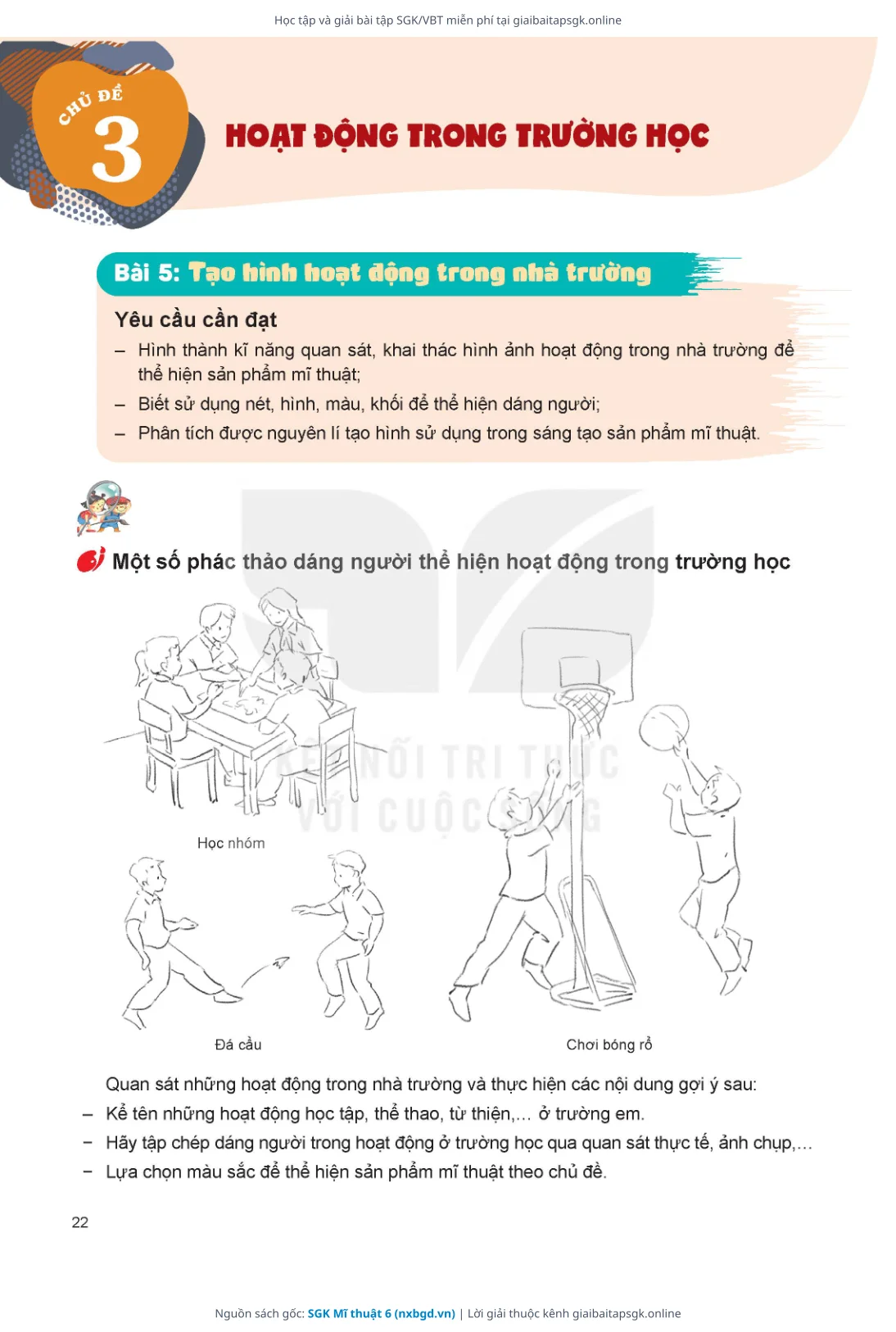 Trang 23 sách giáo khoa SGK Mĩ thuật 6 thu nhỏ