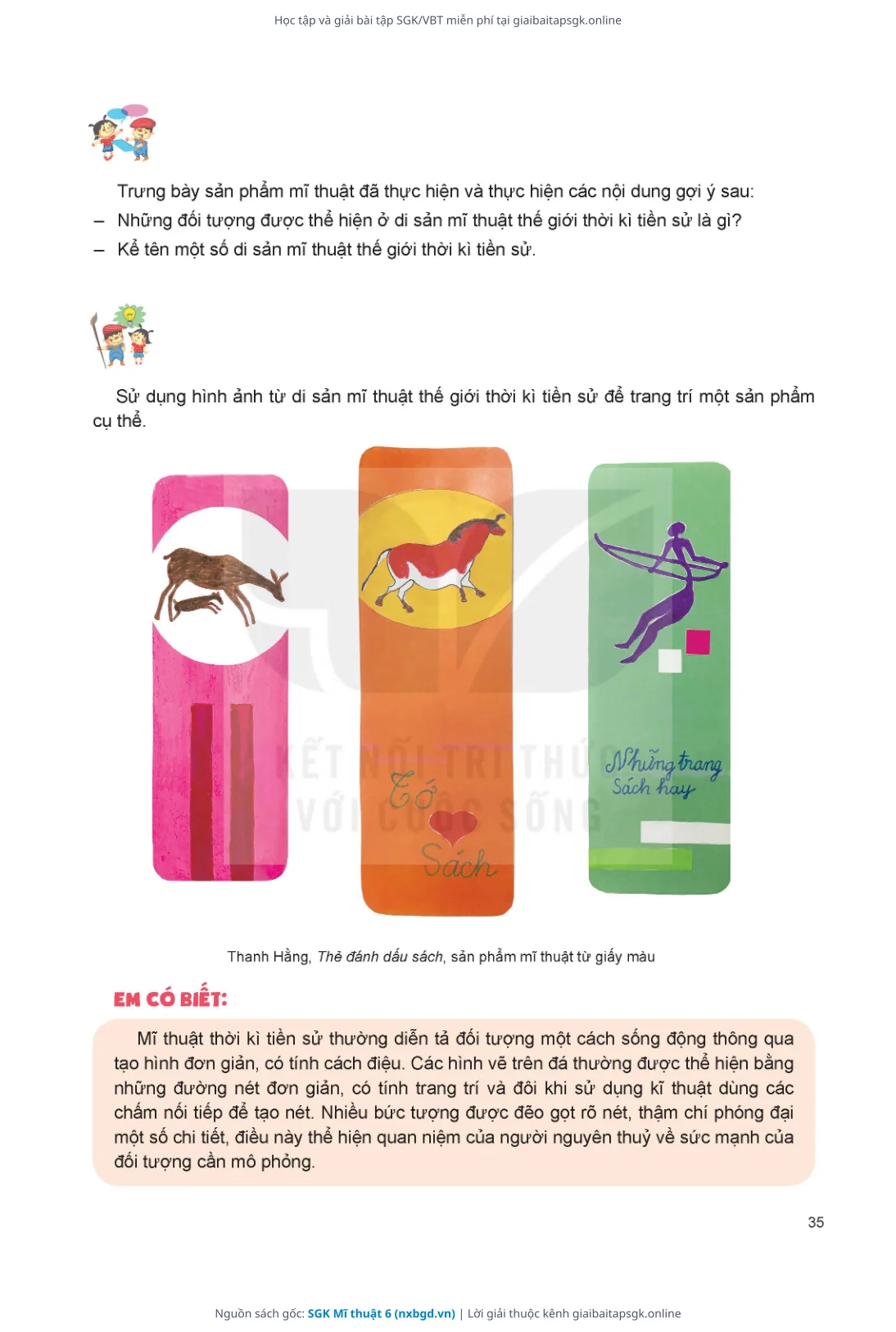 Trang 36 sách giáo khoa SGK Mĩ thuật 6 thu nhỏ