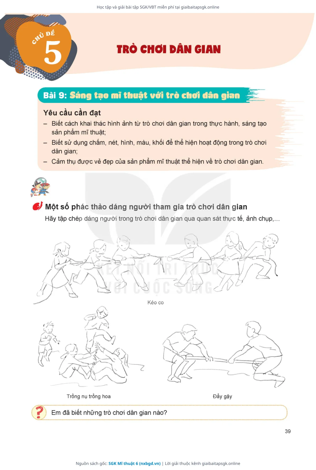 Trang 40 sách giáo khoa SGK Mĩ thuật 6 thu nhỏ