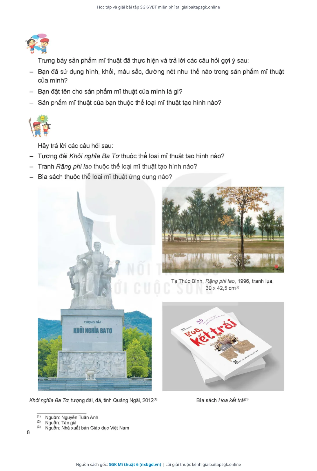 Trang 9 sách giáo khoa SGK Mĩ thuật 6 thu nhỏ