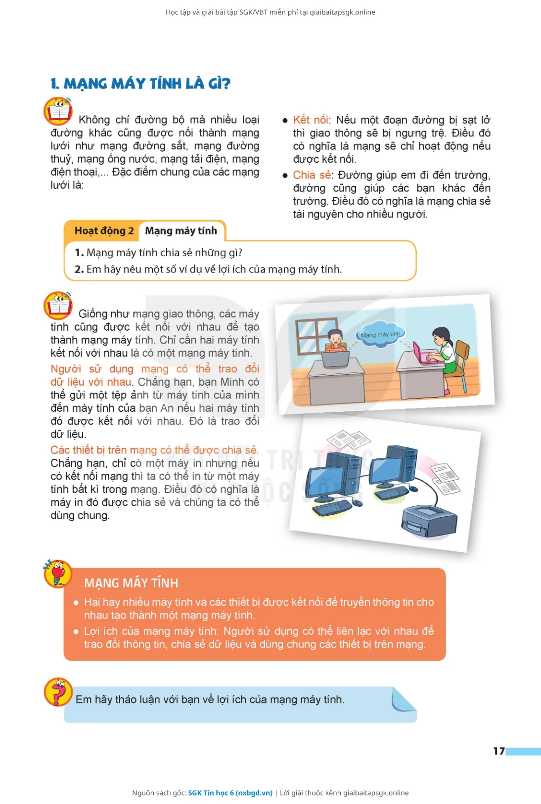 Trang 18 sách giáo khoa SGK Tin học 6 thu nhỏ