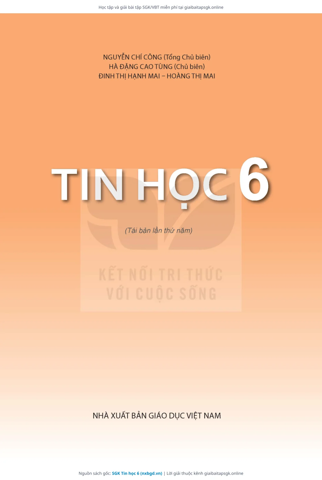 Trang 2 sách giáo khoa SGK Tin học 6 thu nhỏ
