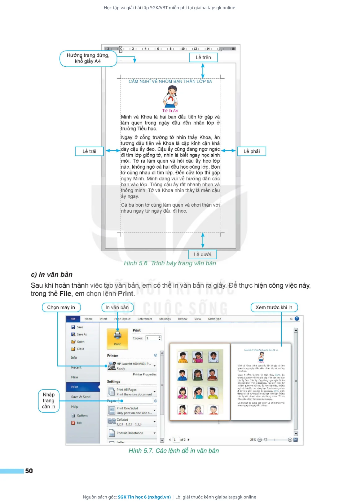 Trang 51 sách giáo khoa SGK Tin học 6 thu nhỏ