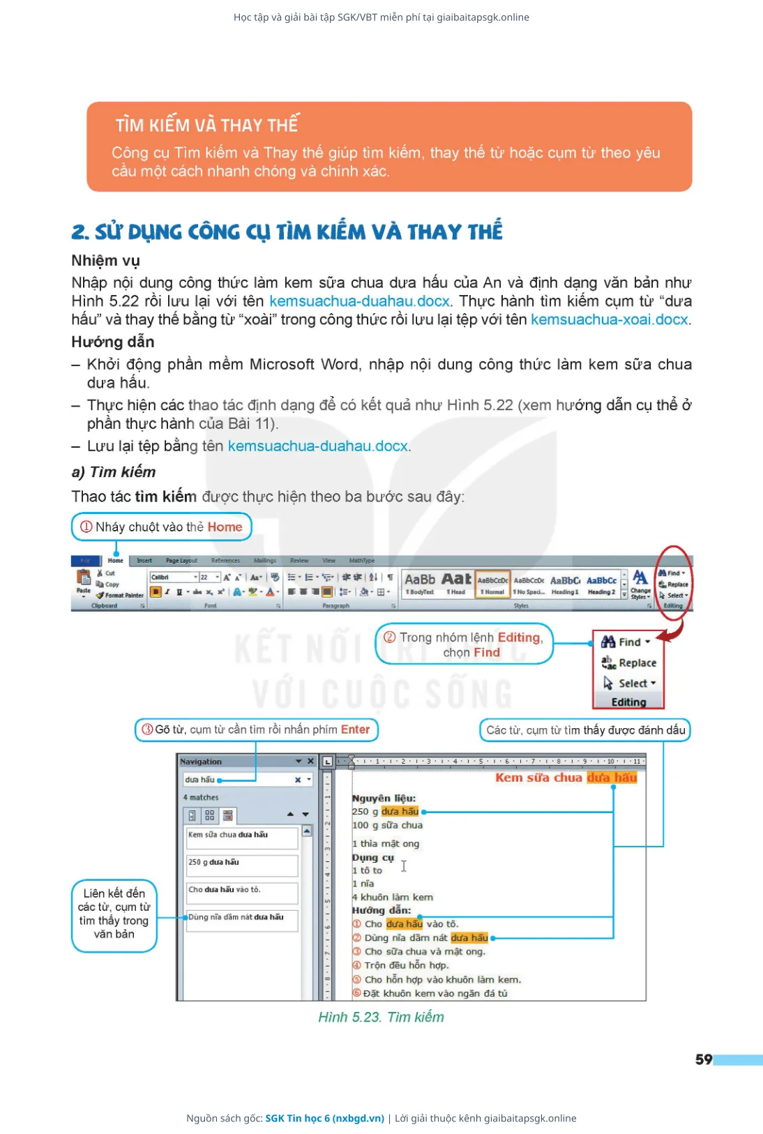 Trang 60 sách giáo khoa SGK Tin học 6 thu nhỏ