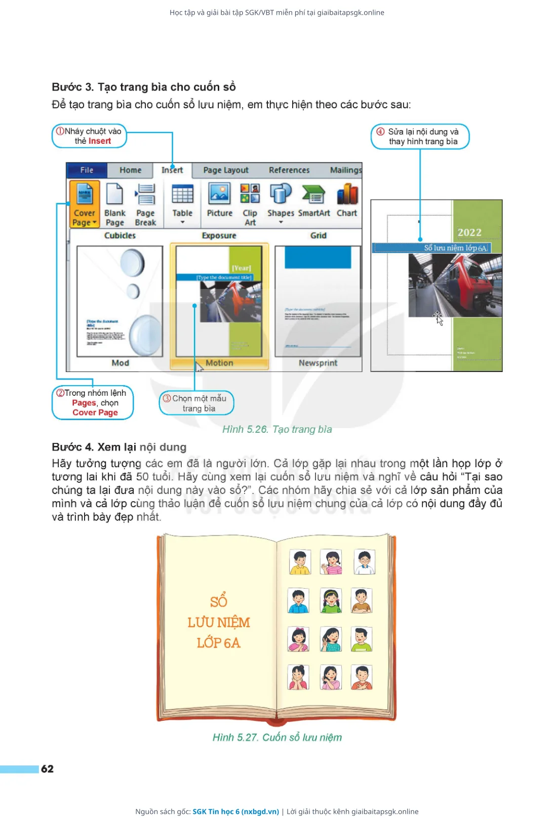 Trang 63 sách giáo khoa SGK Tin học 6 thu nhỏ