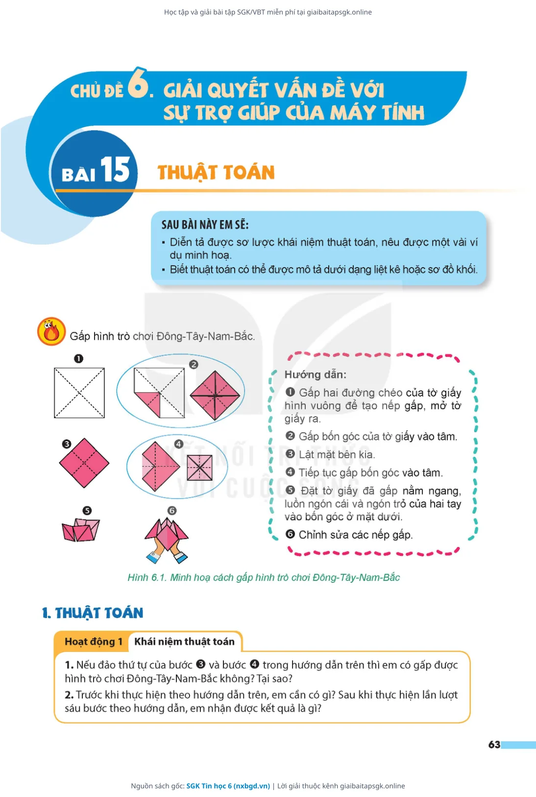 Trang 64 sách giáo khoa SGK Tin học 6 thu nhỏ