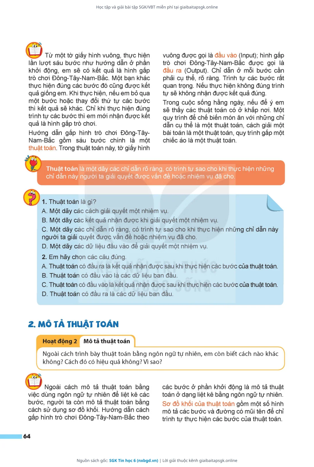 Trang 65 sách giáo khoa SGK Tin học 6 thu nhỏ