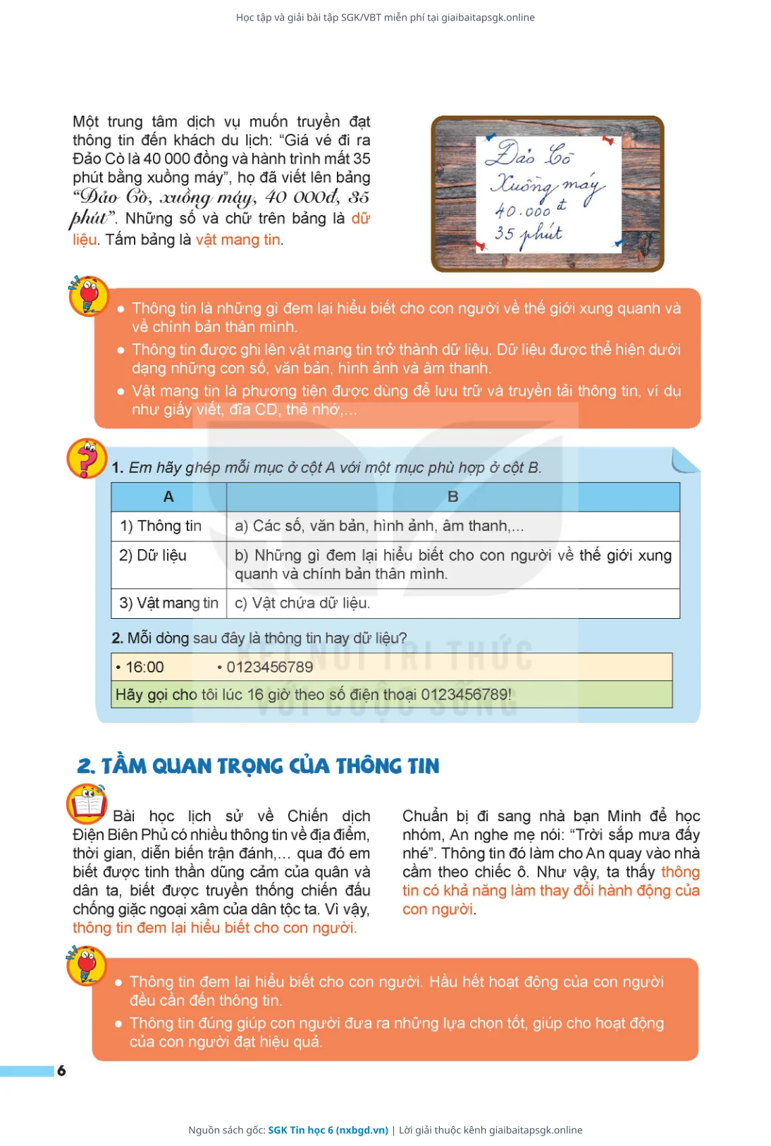 Trang 7 sách giáo khoa SGK Tin học 6 thu nhỏ
