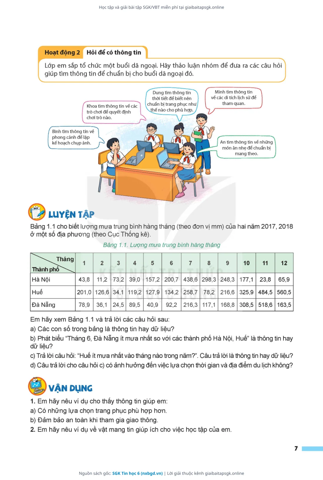 Trang 8 sách giáo khoa SGK Tin học 6 thu nhỏ