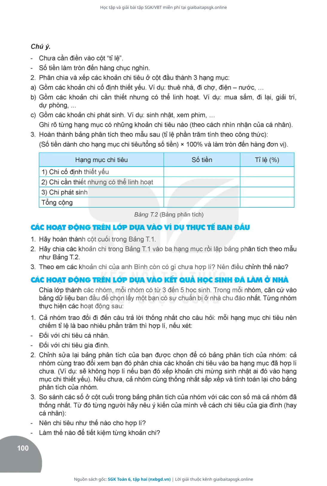 Trang 101 sách giáo khoa SGK Toán 6, tập hai thu nhỏ