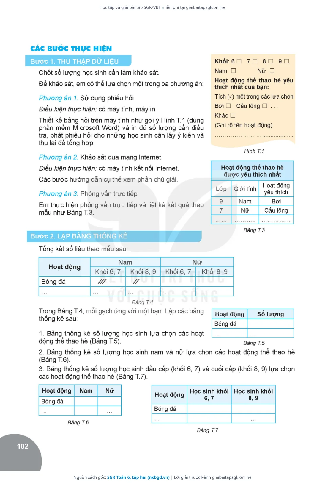 Trang 103 sách giáo khoa SGK Toán 6, tập hai thu nhỏ