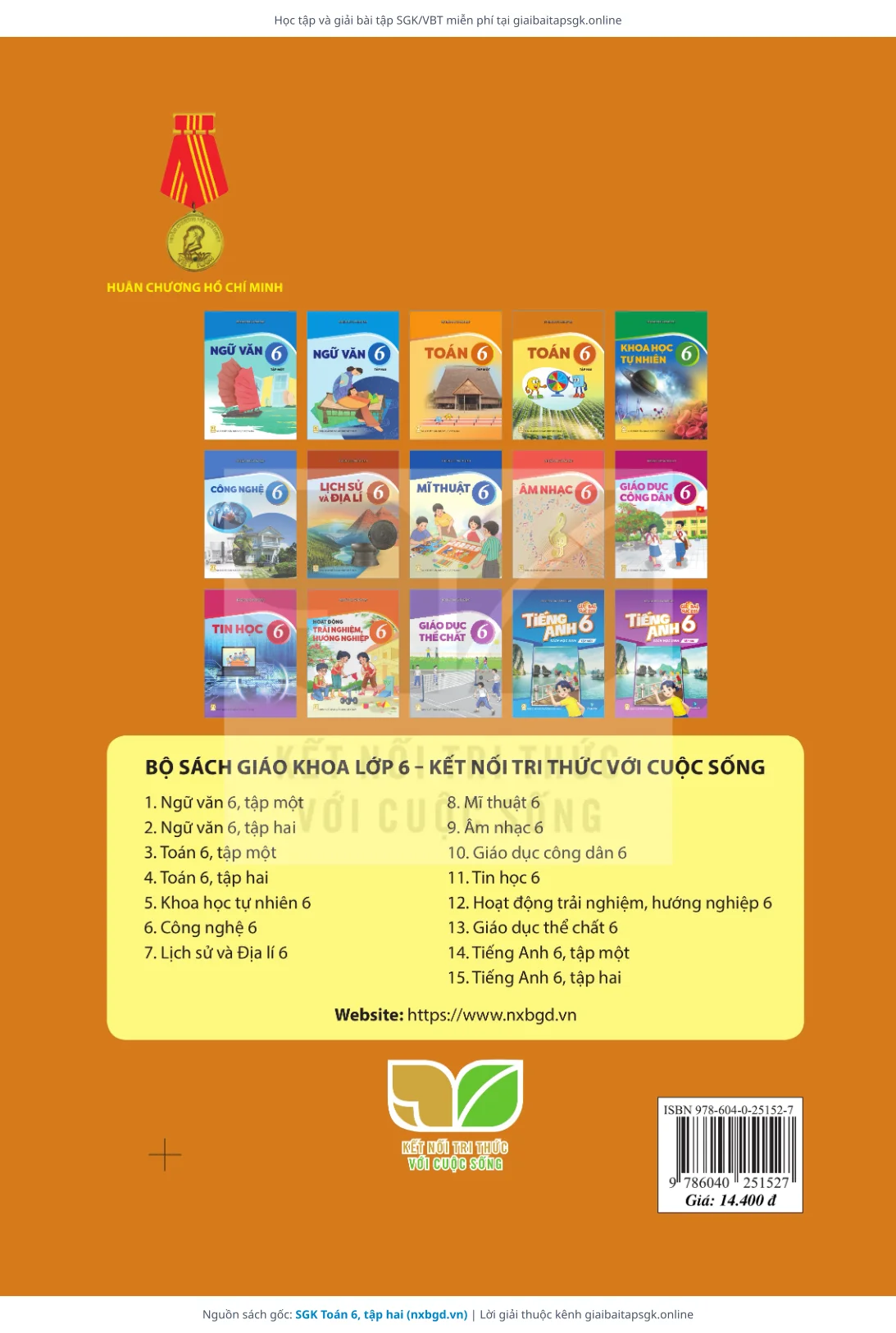 Trang 114 sách giáo khoa SGK Toán 6, tập hai thu nhỏ