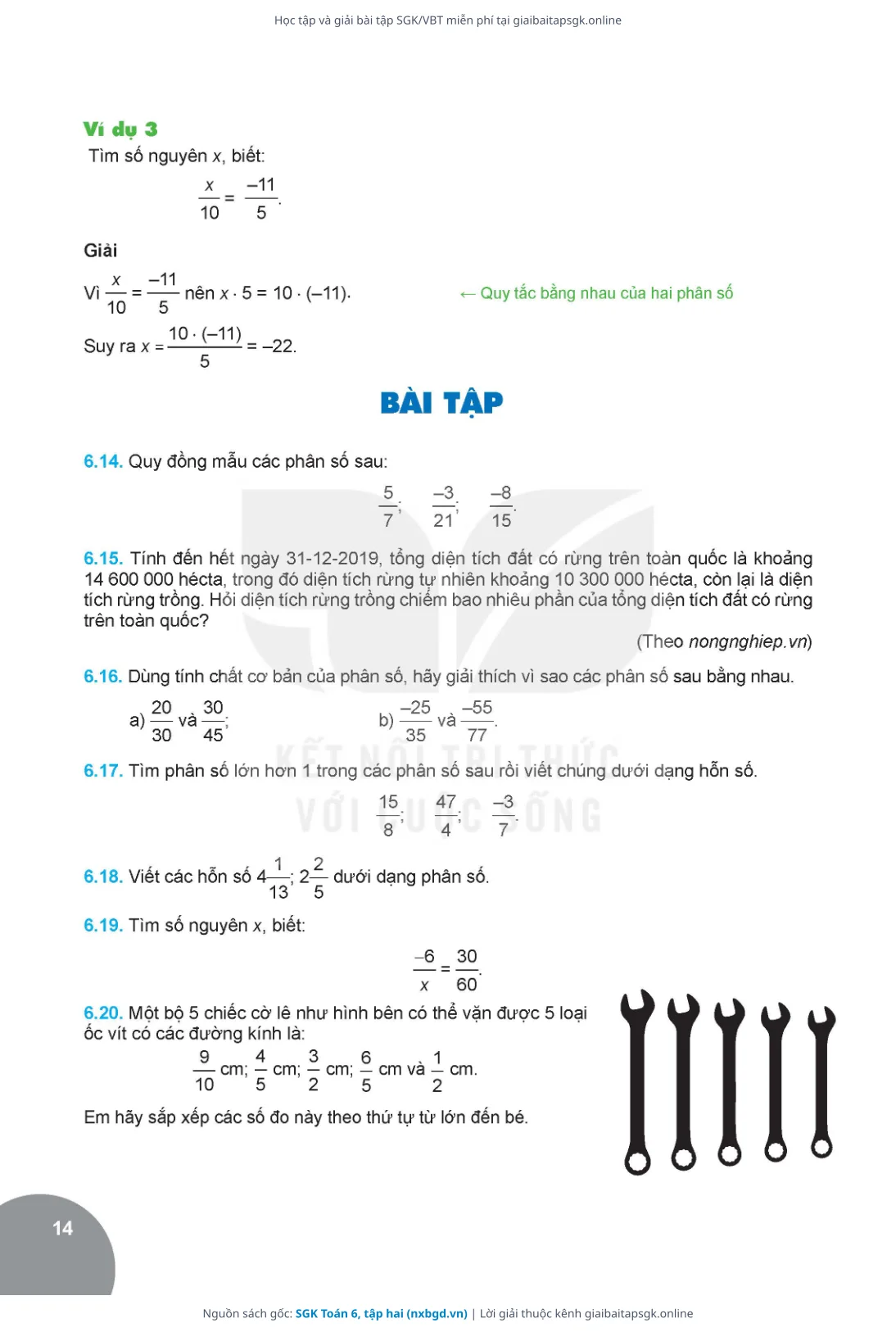 Trang 15 sách giáo khoa SGK Toán 6, tập hai thu nhỏ