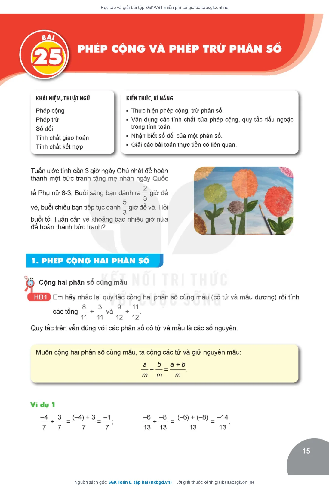 Trang 16 sách giáo khoa SGK Toán 6, tập hai thu nhỏ