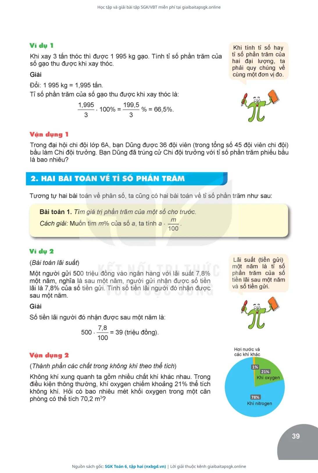 Trang 40 sách giáo khoa SGK Toán 6, tập hai thu nhỏ