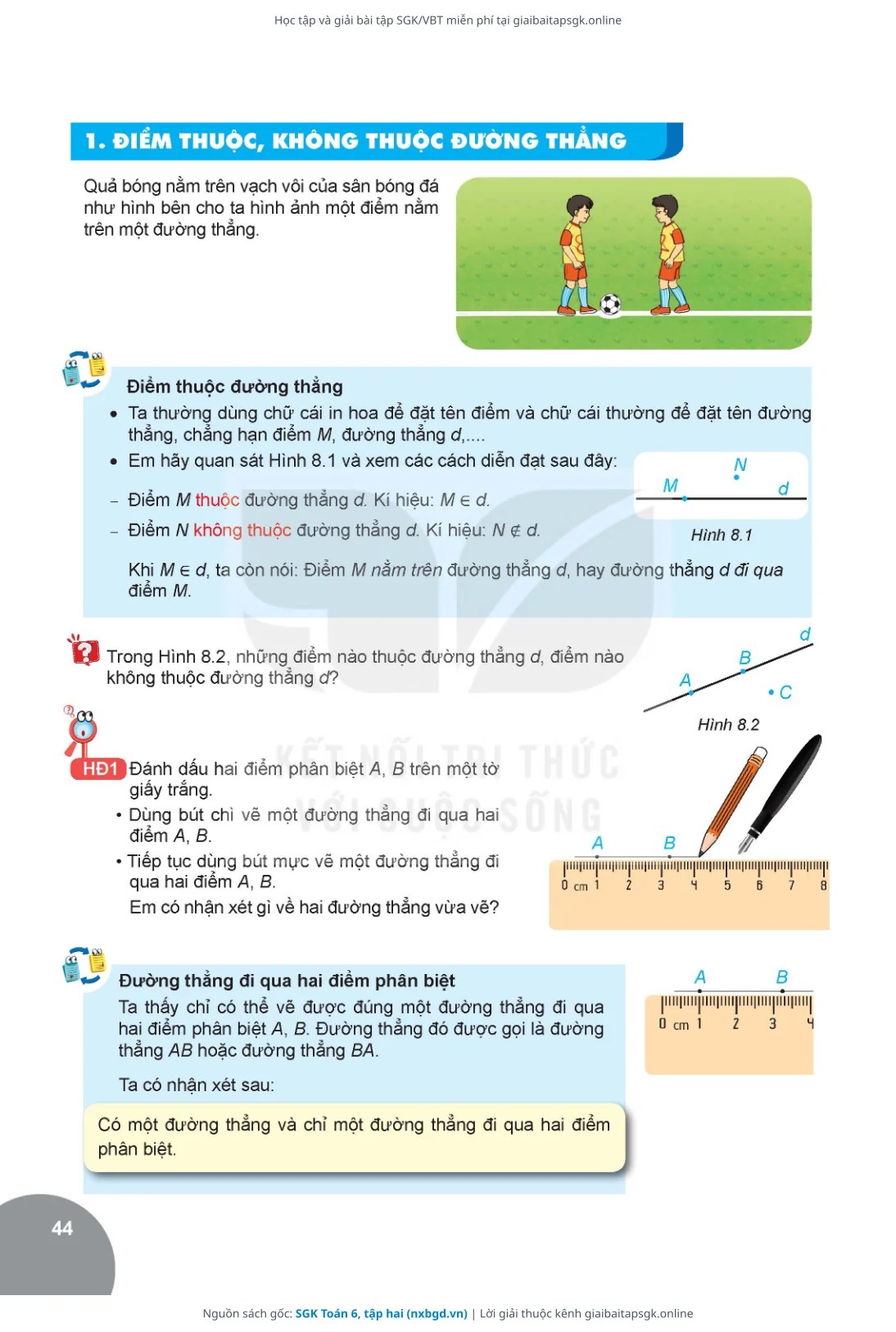 Trang 45 sách giáo khoa SGK Toán 6, tập hai thu nhỏ