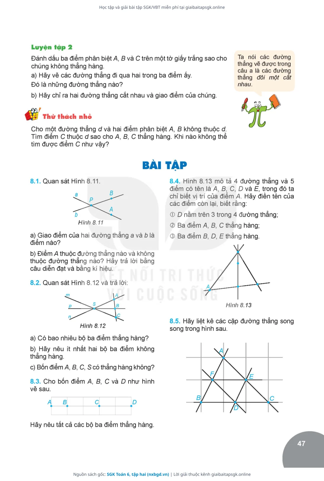Trang 48 sách giáo khoa SGK Toán 6, tập hai thu nhỏ