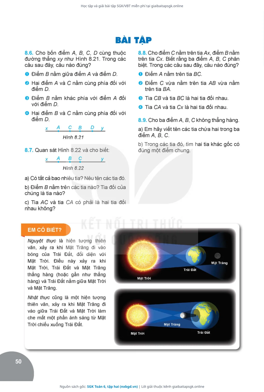Trang 51 sách giáo khoa SGK Toán 6, tập hai thu nhỏ