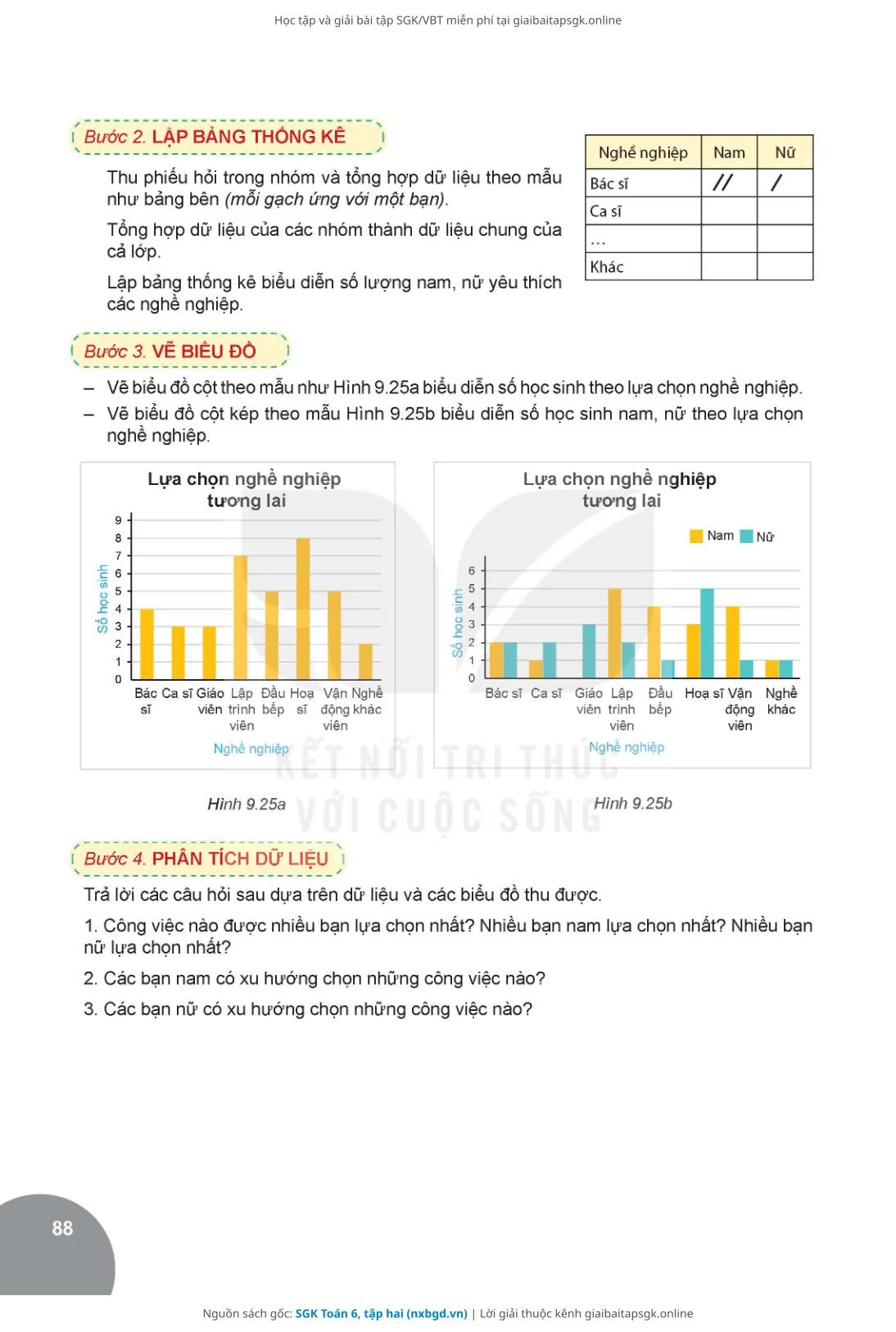 Trang 88 sách giáo khoa SGK Toán 6, tập hai thu nhỏ