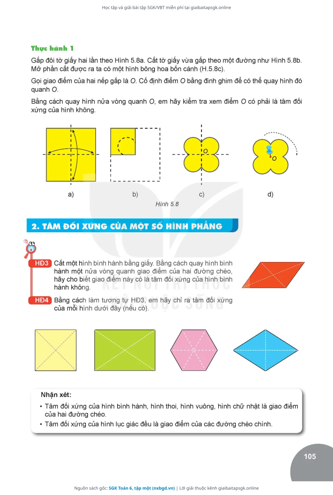 Trang 106 sách giáo khoa SGK Toán 6, tập một thu nhỏ