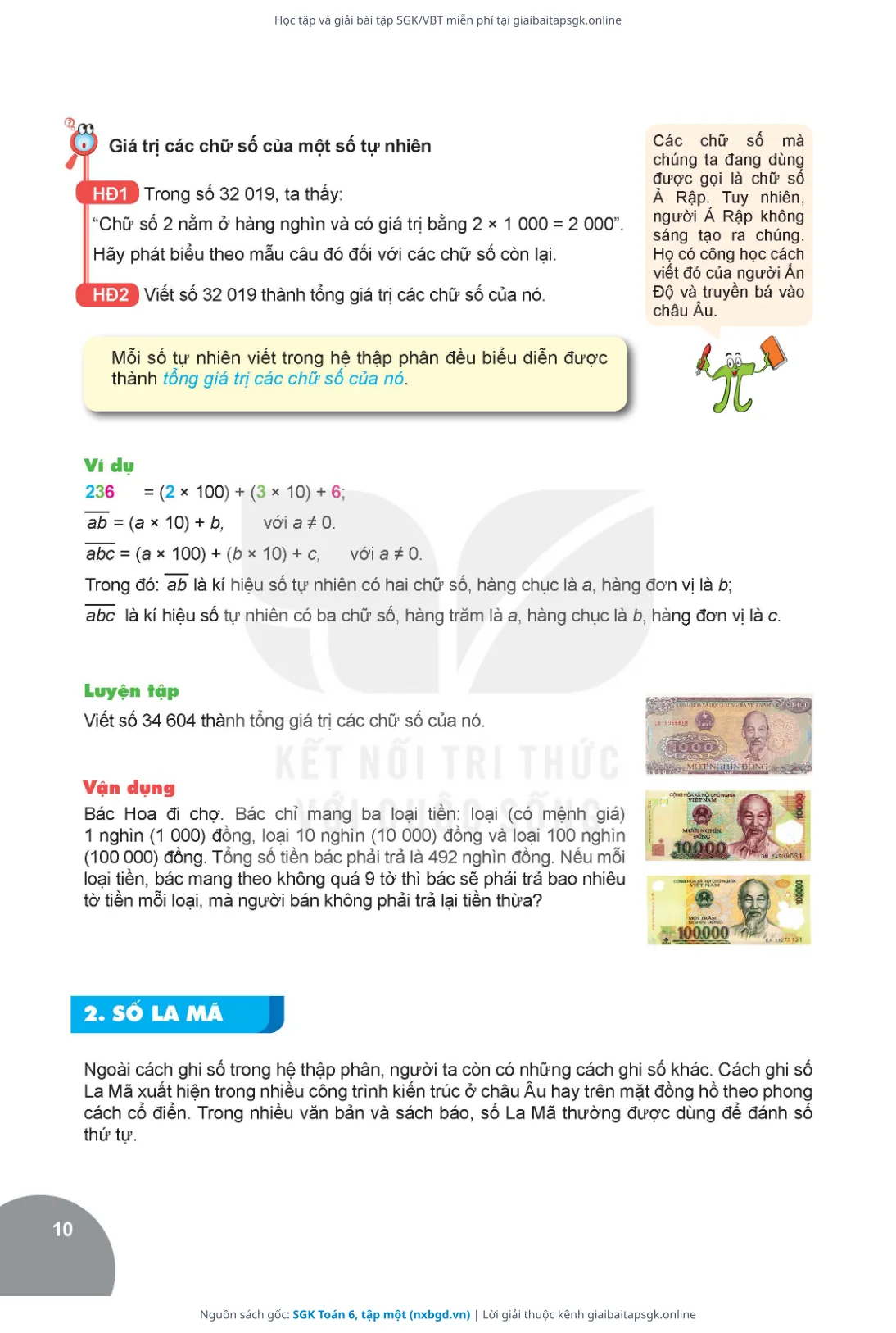Trang 11 sách giáo khoa SGK Toán 6, tập một thu nhỏ