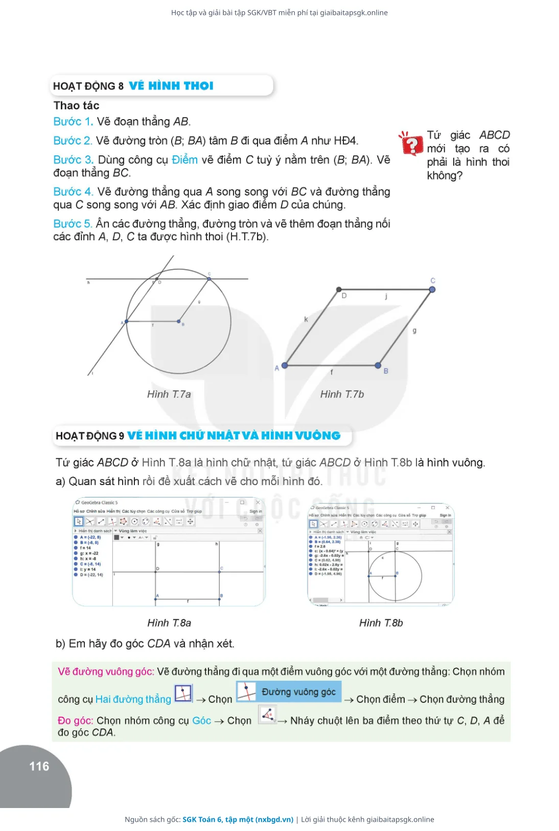 Trang 117 sách giáo khoa SGK Toán 6, tập một thu nhỏ