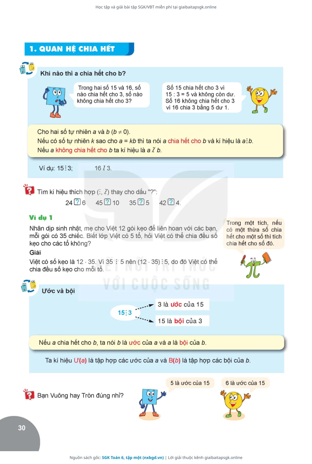 Trang 31 sách giáo khoa SGK Toán 6, tập một thu nhỏ