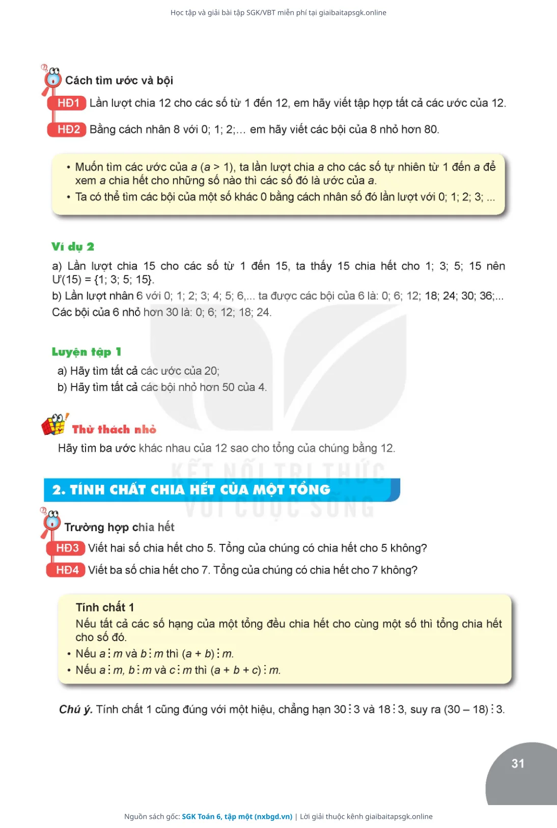 Trang 32 sách giáo khoa SGK Toán 6, tập một thu nhỏ