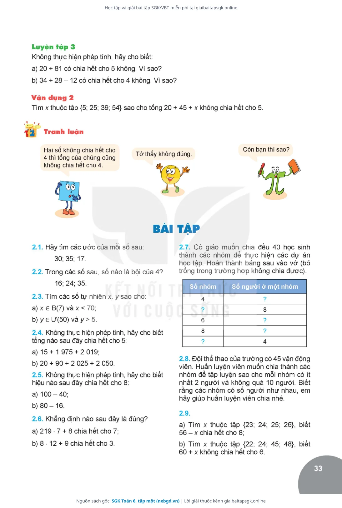Trang 34 sách giáo khoa SGK Toán 6, tập một thu nhỏ