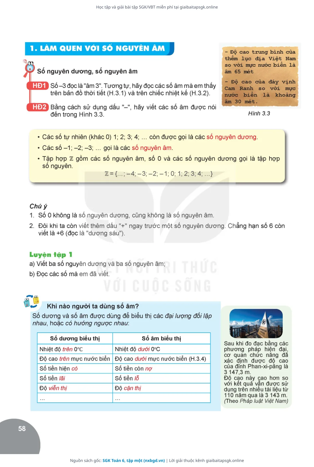 Trang 59 sách giáo khoa SGK Toán 6, tập một thu nhỏ
