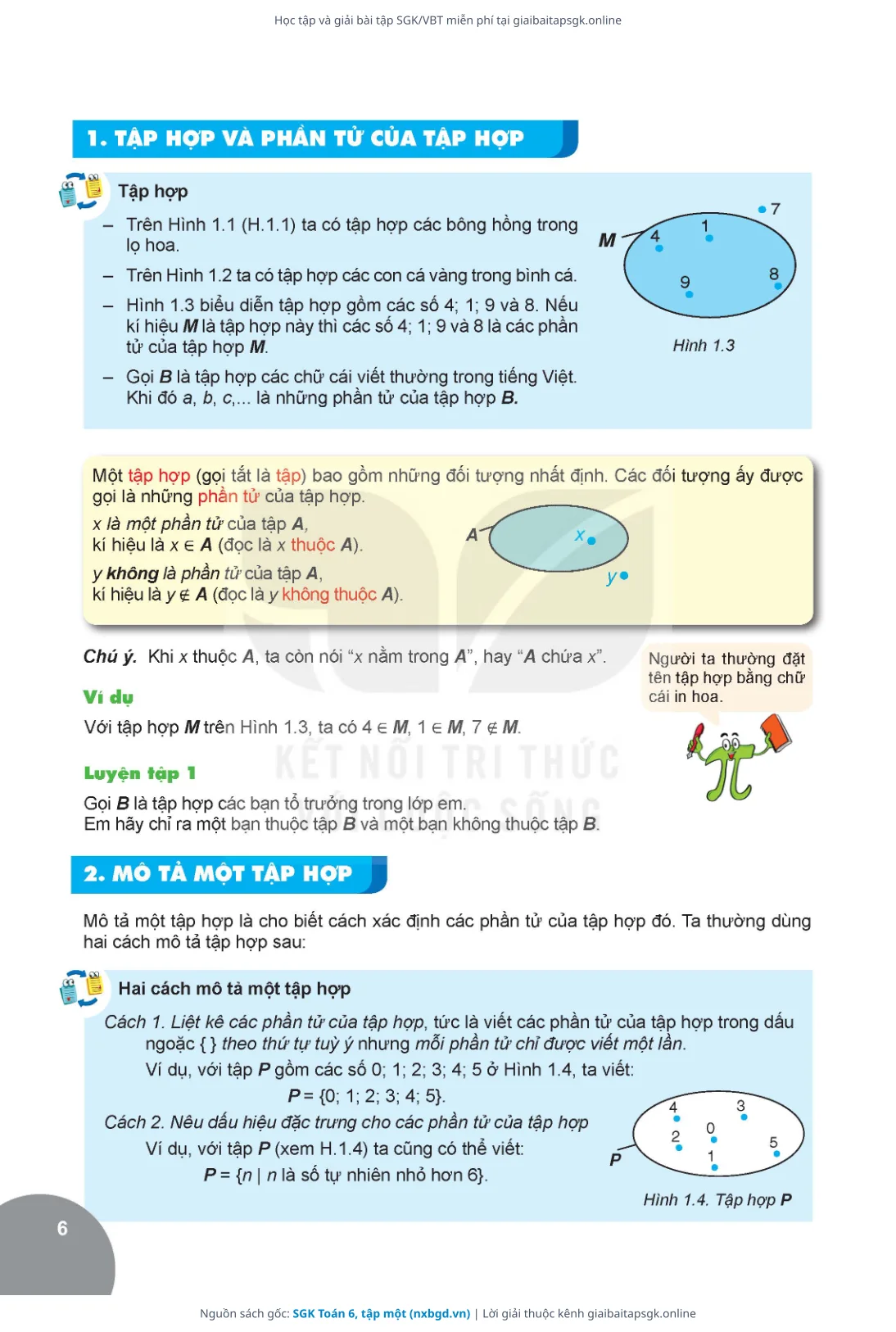 Trang 7 sách giáo khoa SGK Toán 6, tập một thu nhỏ