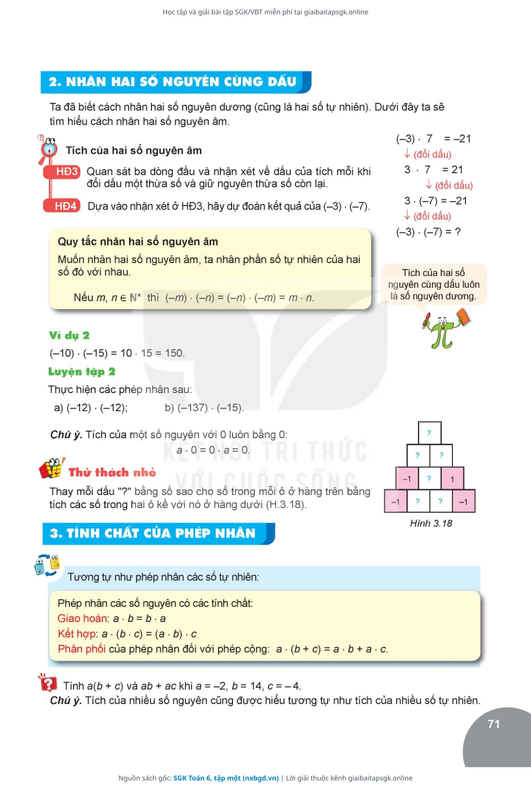 Trang 72 sách giáo khoa SGK Toán 6, tập một thu nhỏ