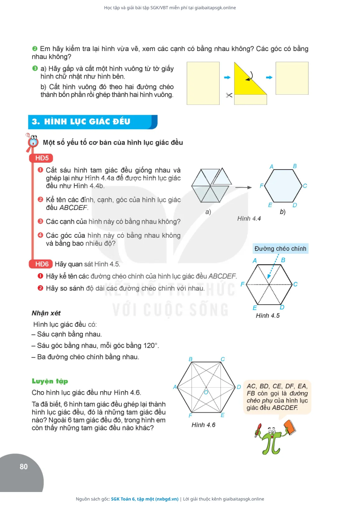 Trang 81 sách giáo khoa SGK Toán 6, tập một thu nhỏ