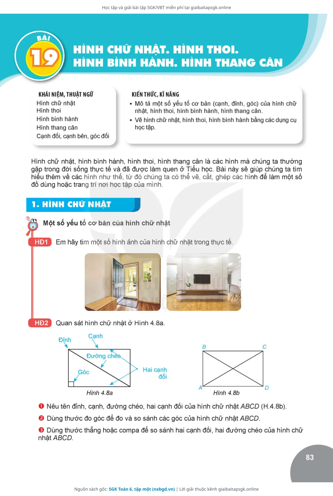 Trang 84 sách giáo khoa SGK Toán 6, tập một thu nhỏ