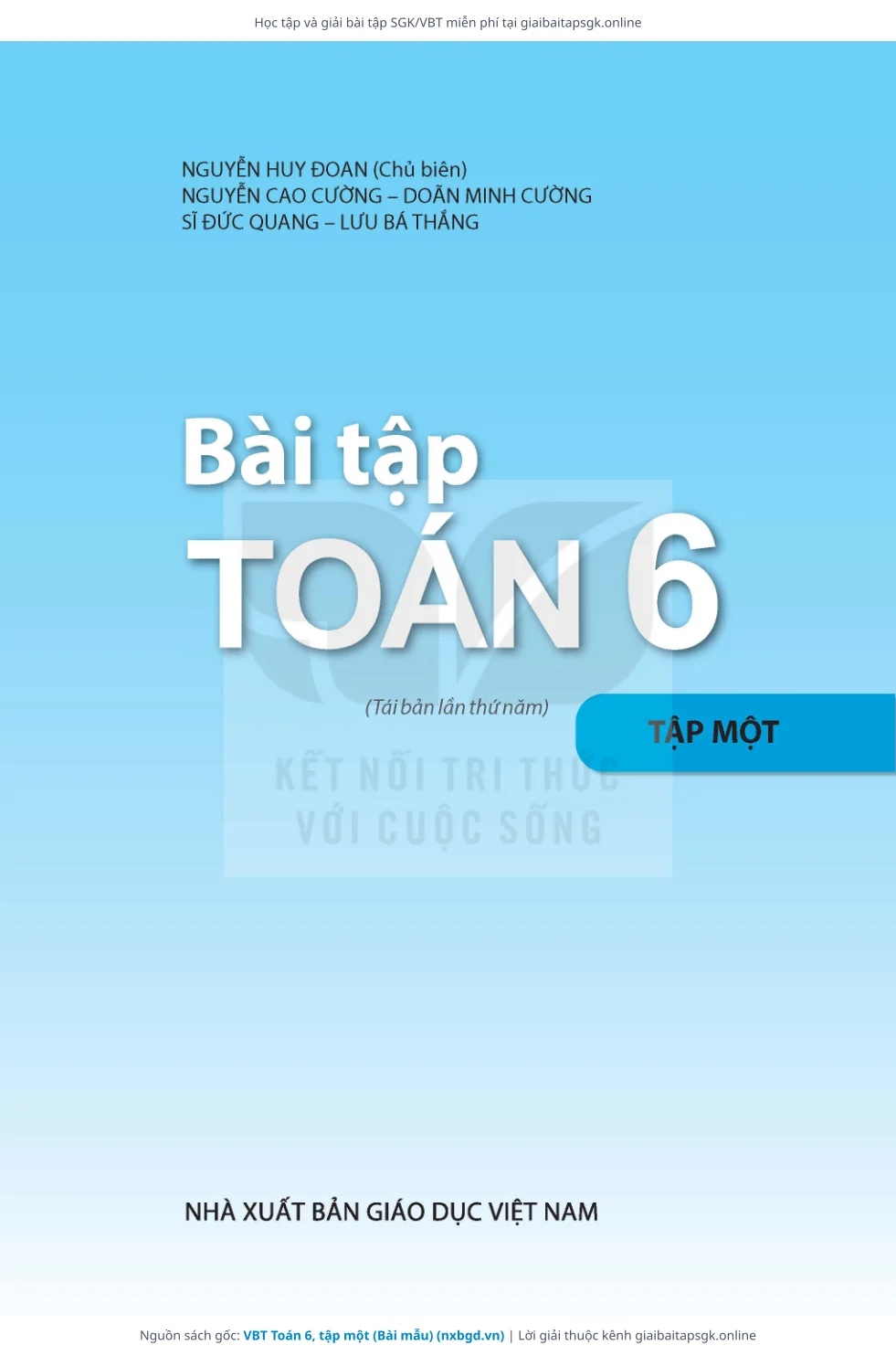 Trang 2 sách giáo khoa VBT Toán 6, tập một (Bài mẫu) thu nhỏ