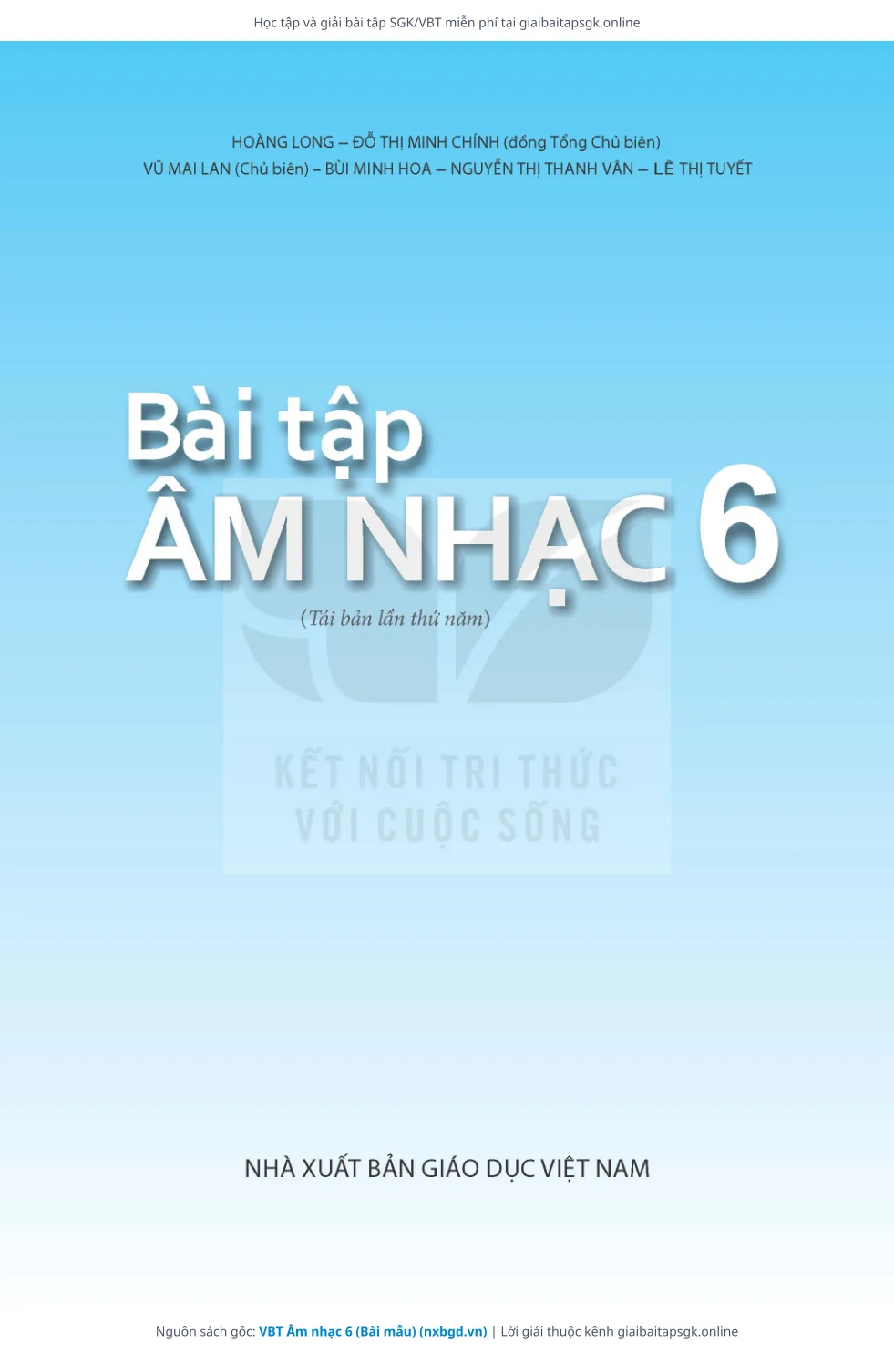 Trang 2 sách giáo khoa VBT Âm nhạc 6 (Bài mẫu) thu nhỏ