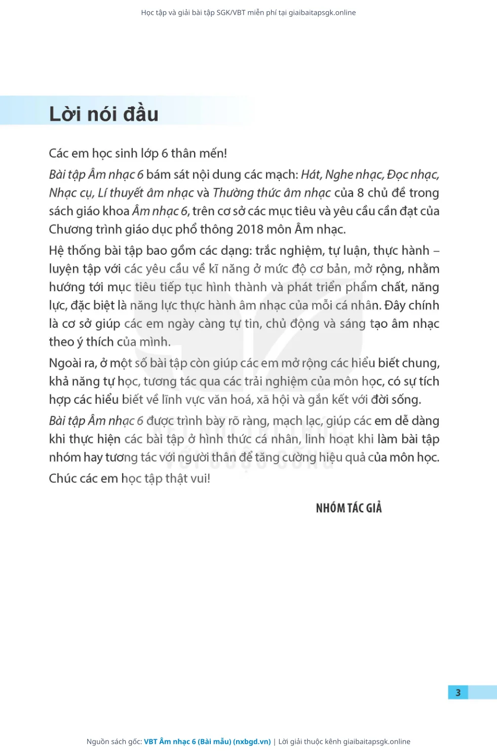 Trang 4 sách giáo khoa VBT Âm nhạc 6 (Bài mẫu) thu nhỏ