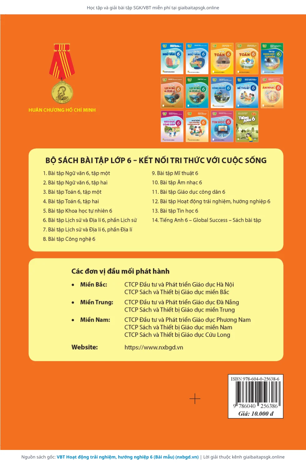 Trang 12 sách giáo khoa VBT Hoạt động trải nghiệm, hướng nghiệp 6 (Bài mẫu) thu nhỏ
