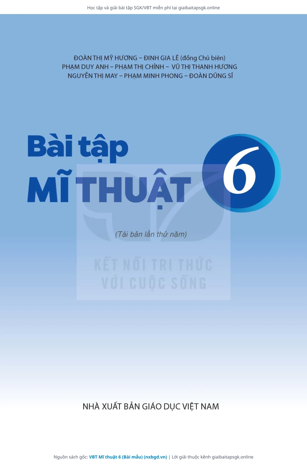 Trang 2 sách giáo khoa VBT Mĩ thuật 6 (Bài mẫu) thu nhỏ